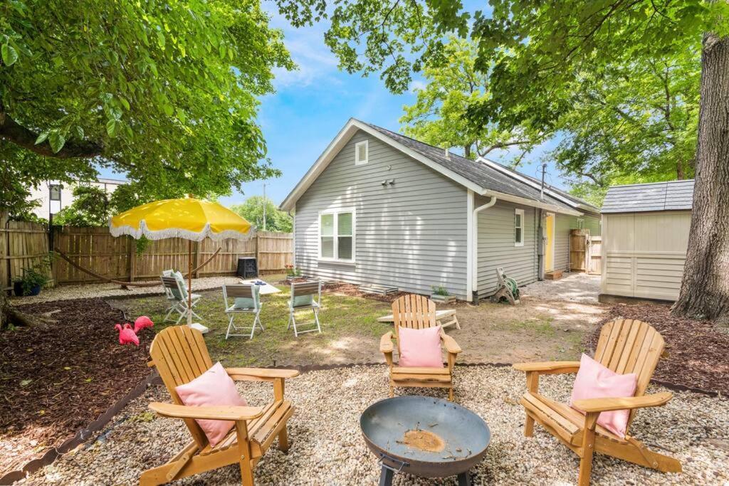 Bright + New - Fire Pit - Hammock - 3 Bd Villa Raleigh Dış mekan fotoğraf